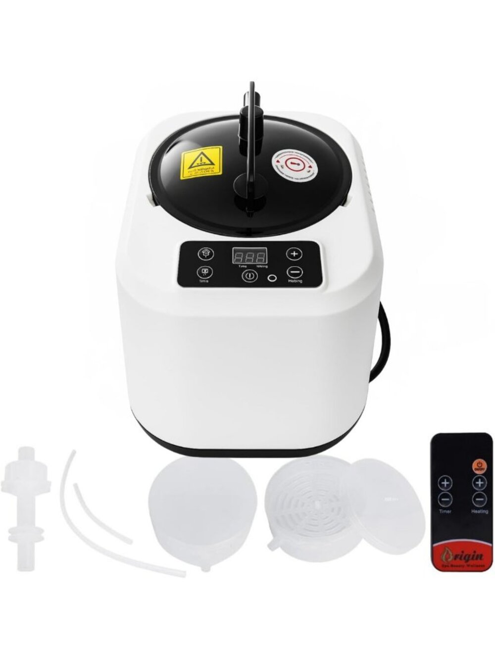 Portable 5L Sauna Steamer with High Steam Output & Remote Control - FCC